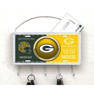 Green Bay Packers Mail Organizer, Mail Holder, Key Rack, Mail Basket, Mailbox